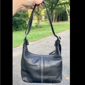 COPY - Vintage black leather coach purse/shoulder bag